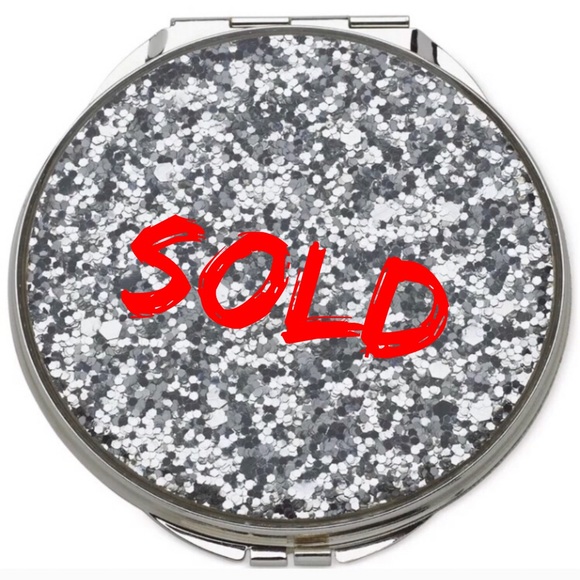 kate spade Other - 🚨SALE KSNY Simply Sparkling Compact Mirror Silver